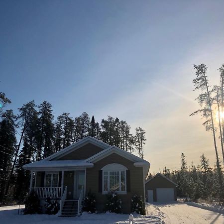 Le Chalet De Claude, Au Pied Des Monts-Valin Saint-David-de-Falardeau Exteriör bild